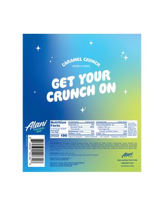 Alani Nu Protein Bars CARAMEL CRUNCH High Protein Gluten-Free Bars 16g Protein Low-Sugar (7G) Low-Carb Healthy Snacks 12 Individually Wrapped Bars