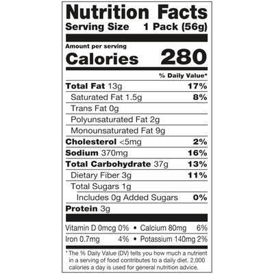 Late July Snacks, Nacho Cheese Tortilla Chips, 2-oz. Bag (Pack of 6)