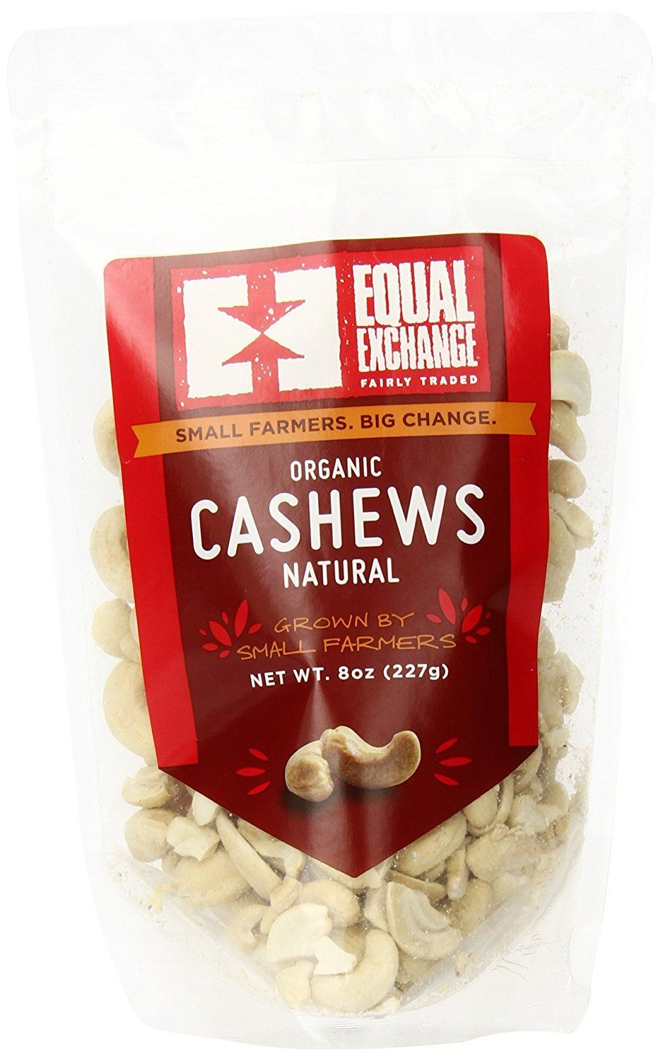 Equal Exchange Organic Natural Cashews, 8 Ounce