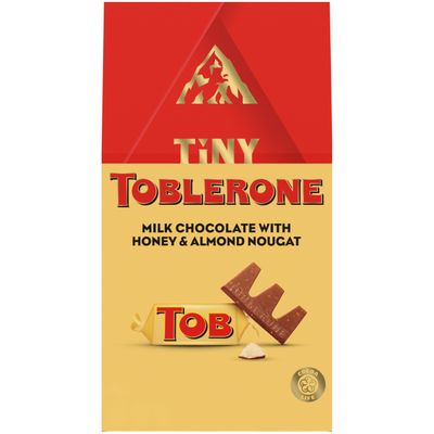 Toblerone Tiny Milk Chocolate Bars with Honey and Almond Nougat, 8.46 oz 30 Pieces