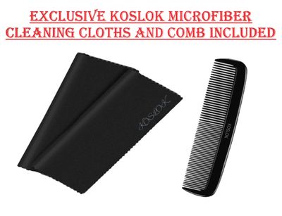 Kirkland Signature Hair Regrowth Treatment Minoxidil Foam for Men, 2.11 oz, 6 Count 6 Month Supply - Exclusive 2 MicroFiber Cleaning Cloths and Comb Included, Clear