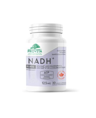 PROVITA NADH - High Potency Cellular Energy Booster - Supports Mental Clarity, Focus Cognitive Health - 100 Vegan Formula 30 Capsules
