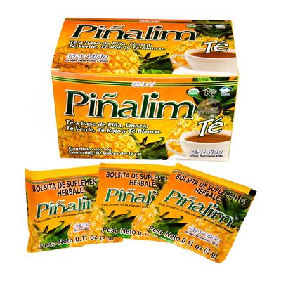 GN VIDA Pinalim Tea Detox Tea Pineapple Based Tea Containing Red Tea, Green Tea, White Tea and Senna Leaf Thermogenic Effect Twin Pack 2 x 30 Tea Bags
