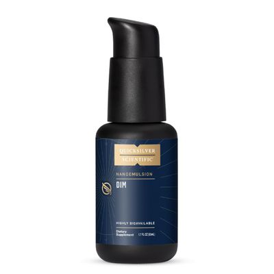 Quicksilver Scientific Nanoemulsified DIM - Liposomal DIM Supplement to Support Healthy Hormone Balance for Women Men - Soy-Free Detox Immune Support 1.7oz 50ml