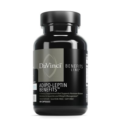 DAVINCI Labs Adipo-Leptin Benefits Dietary Supplement - Hormone Balance Support Metabolism Support with Green Tea Extract, Green Coffee Bean Extract More - 60 Vegetarian Capsules 30 Servings