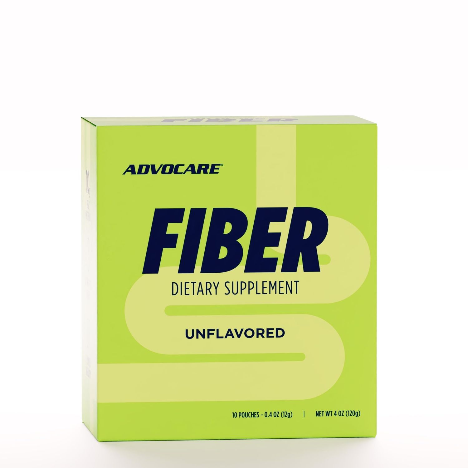 AdvoCare Fiber Dietary Supplement - Daily Powder Supplement with Soluble Insoluble Fiber - Blend Includes Psyllium Seed Corn - Supports Digestive Health - Unflavored - 10 Pouches