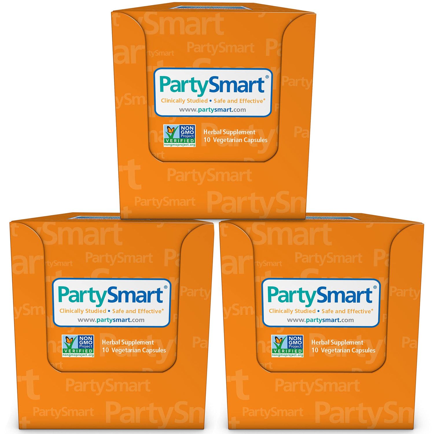 Himalaya PartySmart, One Capsule for a Better Morning After Drinking, Plant Based, Liver Support, Alcohol Breakdown, Clinically Studied, Non-GMO Project Verified, 10 Capsules, 3 Pack