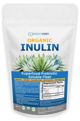 Organic Inulin Powder 48oz3 lbs Gentle Agave Prebiotic Soluble Fiber Supplement for Digestive Support, Gut Health, Vegan Baking, Smoothies Drinks