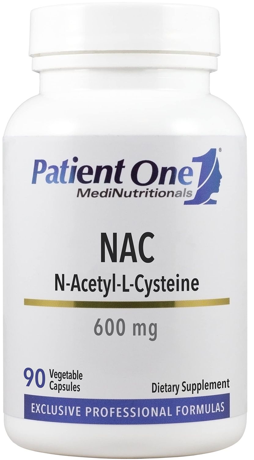 Patient One NAC N-Acetyl Cysteine 600 mg Supplement to Support Immune, Respiratory and Liver Health 90 Capsules