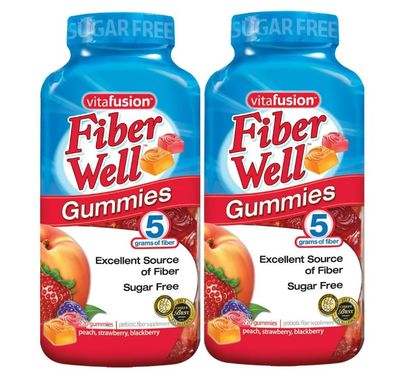 Vitafusion Fiber Well Sugar Free Gummy Vitamin Supplement, 220 Ct. 2 Pack