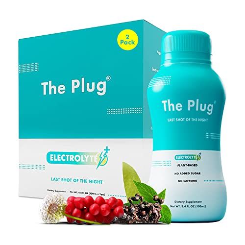 The Plug Liver Cleanse Detox Repair Drink - Plant Based Herbal Electrolyte Drink for Liver Support Health, Bloating Relief, Restore Antioxidants Minerals Liver Complex Energy Drink 2-Pack