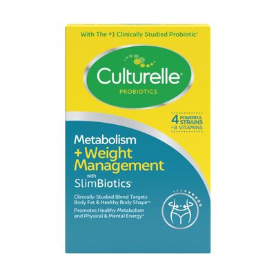 Culturelle Metabolism Weight Management with SlimBiotics Probiotic Capsules - 30 Count - Helps Safely Manage Weight - Promotes Healthy Metabolism and Physical Mental Energy