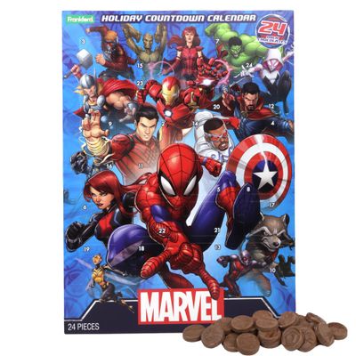Frankford Marvel Avengers Chocolate Advent Calendar, Countdown to Christmas 2024, 24 Days