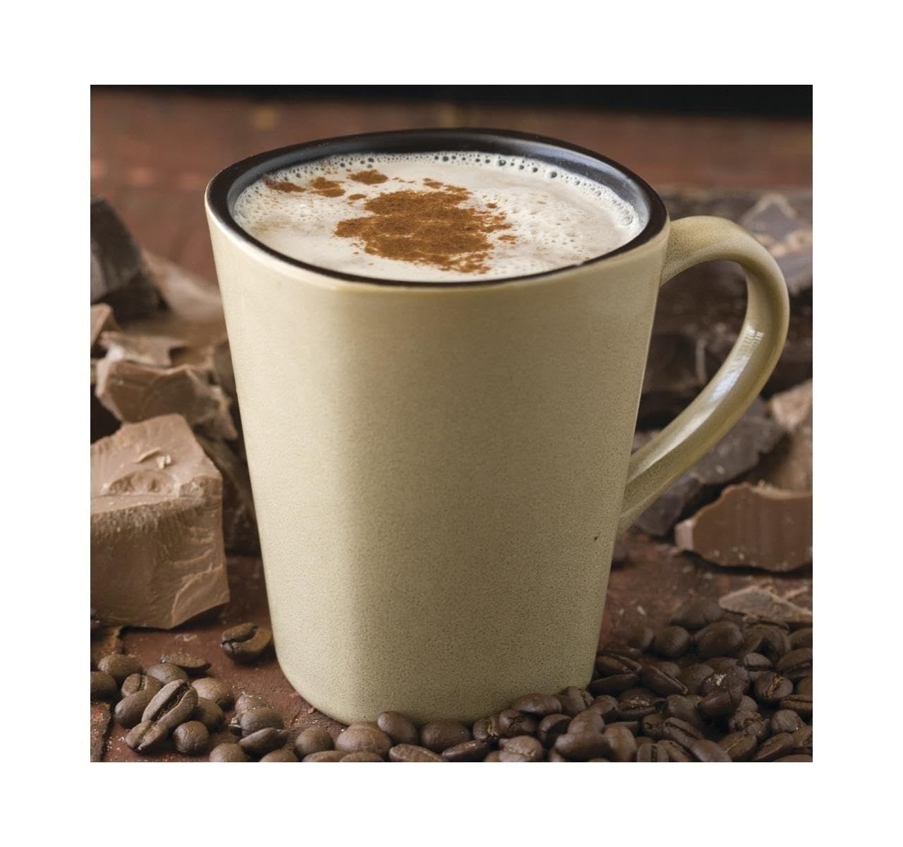 YANKEETRADERS Decaf Swiss Mocha Cappuccino Mix, 16 Oz Bag, Chocolate Espresso Flavor
