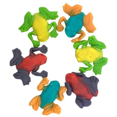 Needzo Fresh Fruit Flavored Rain Forest Frog Shaped Gummy Candies Snack Bags for Adults or Kids, 5 Ounces, Pack of 2