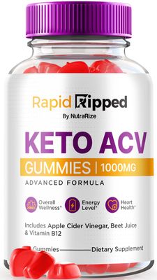 NutraRize Rapid Ripped Keto ACV Gummies, Keto ACV 1000 MG, All Natural Apple Cider Vinegar Gummy Pills, Maximum Strength Keto Vitamins Plus ACV, Reviews 60 Gummies