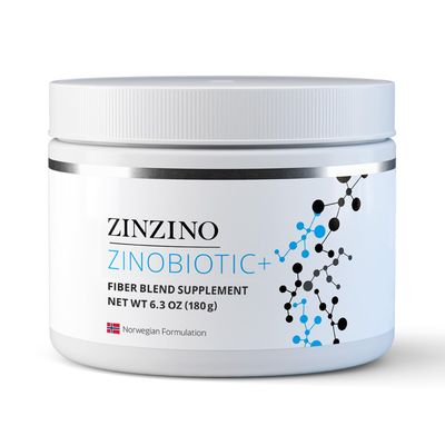 Zinzino ZinoBiotic Fiber Blend - Gut Health Fiber Supplement with 8 Fibers - GMO-Free, Gluten-Free, Supports Digestive Wellness - 180g