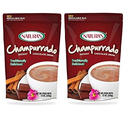 Naturas Champurrado Chocolate Instantaneo 2 PACK 340 gr. cu Instant Chocolate Drink 2 PACK 12. oz. each.
