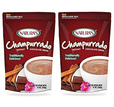 Naturas Champurrado Chocolate Instantaneo 2 PACK 340 gr. cu Instant Chocolate Drink 2 PACK 12. oz. each.