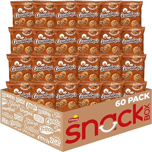 Grandmas Cookies, Mini Chocolate Chip, 2 Ounce Pack of 60