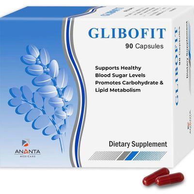 Glibofit Plant-Based Metabolism Support Supplement - Supply for Healthy Carbohydrate Lipid Metabolism - 90 Vegan Capsules