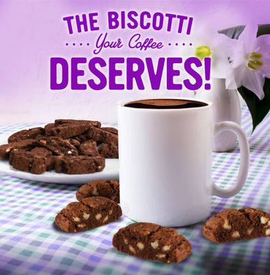 Cooper Street Italian Biscotti Cookies - Twice Baked Biscotti Style Cookie Biscuits in Delicious Brownie Chocolate Crunch  Crispy, Light and Healthy Cookies  Peanut &amp; Dairy Free  5oz  6 Pack