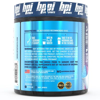 BPI Sports CLA Carnitine - Conjugated Linoleic Acid - Weight Loss Formula - Metabolism, Performance, Lean Muscle - Caffeine Free - For Men Women - Snow Cone - 50 servings - 12.34 oz.