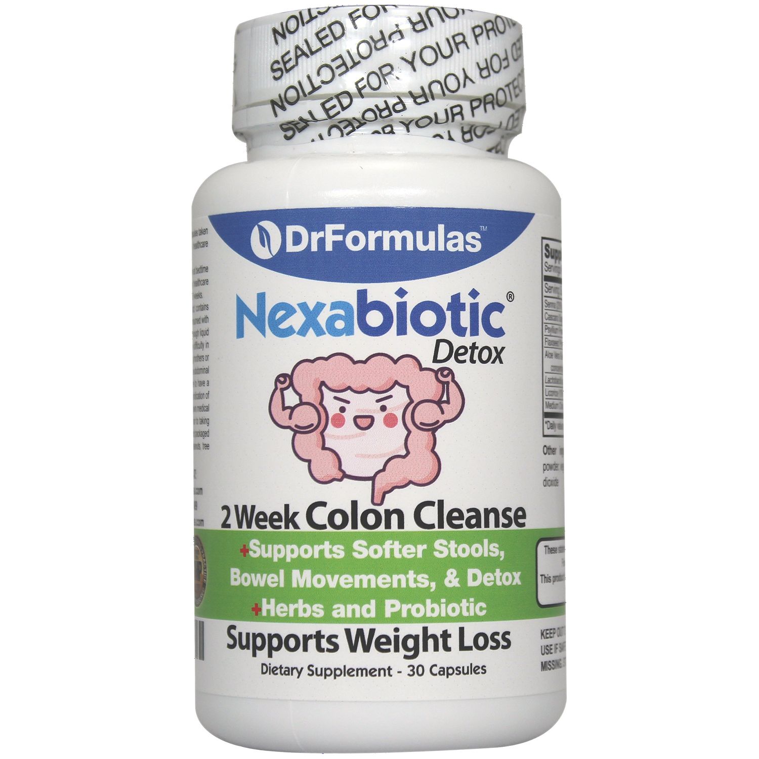 DrFormulas Probiotics for Women Weight Loss Men Women Colon Cleanse Detox Nexabiotic 2 Week Fast Quick Pills, Diet Supplements Not Tea