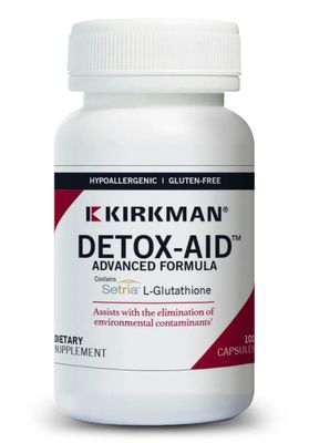 Kirkman - Detox-Aid Advanced Formula - 100 Capsules - Antioxidant Support - Helps Remove Toxins - Hypoallergenic