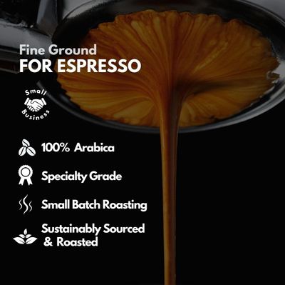 Canopy Point Coffee Honduras Dark Roast Espresso Ground Coffee for smooth Espresso Moka Pot Arabica specialty small batch roasted to order with strong chocolate notes aroma