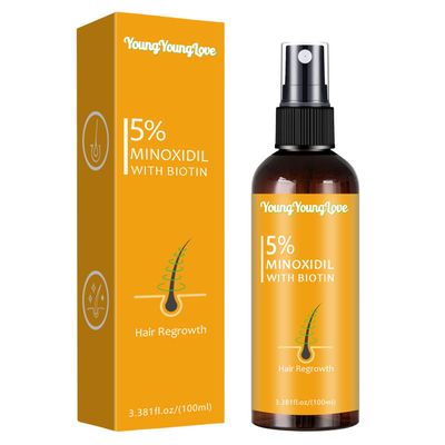 100ml 5 Minoxidil Spray with Biotin - Regrowth Treatment for Men Women, Promotes Thicker, Stronger, Fuller Hair, Prevents Hair Loss, Minoxidil for Men Hair Beard, Minoxidil for Women Hair Growth