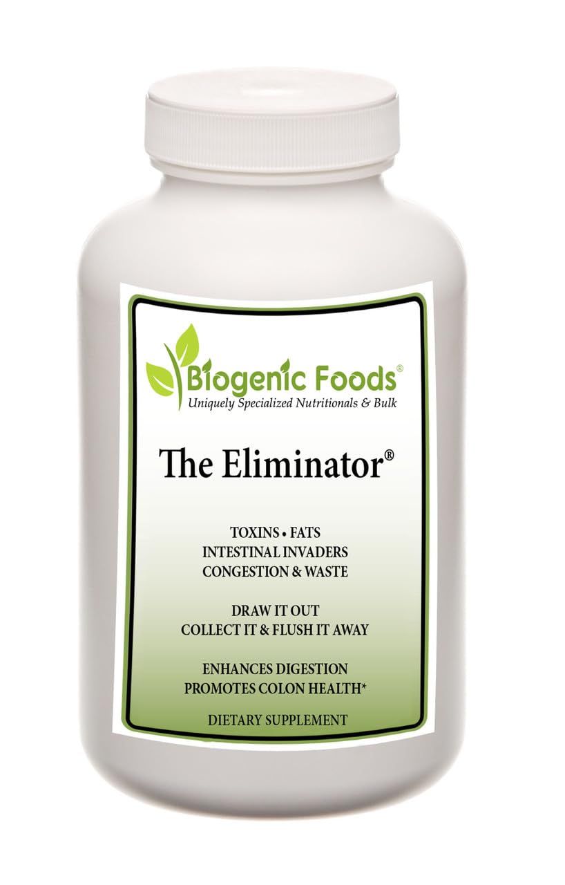 Biogenic Foods Eliminator - 26 Gentle Herbs Nutrients - Natural Intestine Colon Relief, Veggie Capsules