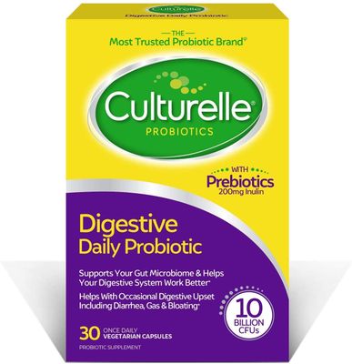 Culturelle Daily Probiotic Formula, Digestive Health Capsules 30 ea Pack of 4