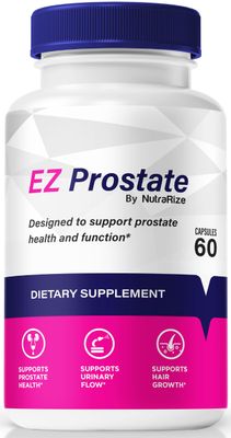 NutraRize EZ Prostate Capsules, All-Natural Formula to Maintain Prostate Health, Premium E Z Prostate Support Pills, Official EZProstate Pastillas Review 60 Capsules