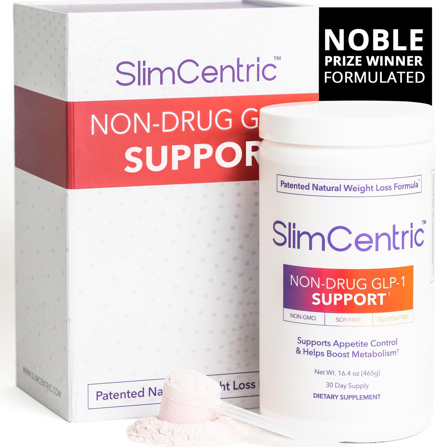SlimCentric - Naturally Support GLP-1 Production - Safe, Effective Wellness Support - Supports a Healthy Metabolism Lean Muscle Mass - Made in USA Non-GMO, Cruelty-Free Formula 30 Day Supply