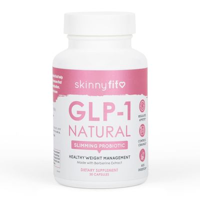SkinnyFit GLP-1 Natural, Weight Management Gut Health Support, Probiotic GLP-1 Activator, Appetite Control, Digestion, Metabolism, Natural Non-Stimulant, 30 Capsules
