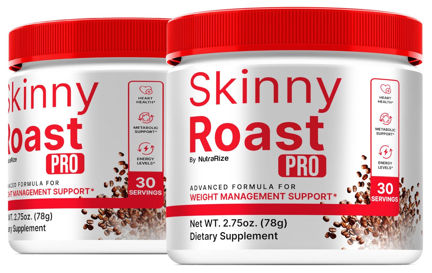 2 Pack Skinny Roast Pro - Premium Powder Formula for Overall Health Fitness, SkinnyRoast Pro to Support Healthy Lifestyle Maintain Energy, Official Skinny Roast Pro In A Jar Review 60 Servings