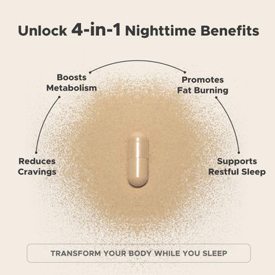 Leotri Night Burn Supplement: Raspberry Ketones Green Coffee Bean Hoodia Cactus Melatonin - Made in USA 60 Vegetarian Capsules