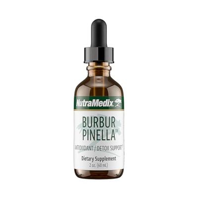 NutraMedix Burbur-Pinella Brain Health Supplements for Adults - Combat Brain Fog Promote Nerve Support - Aid A Healthy Full Body Detox Cleanse - Bioavailable Liquid Format 2 oz 60 ml