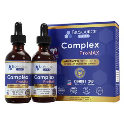 BioSource Labs Complex ProMAX Premium Diet Drops 2 oz 2 Bottle Pack - 60 Day Supply