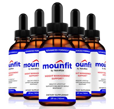 NutraRize 5 Pack Mounfit Drops, Official Moun Fit Liquid Droppers, All-Natural Liquid Formula to Support Healthy Lifestyle and Lasting Energy, Premium Mounfit Support Gotas Review 150 Servings
