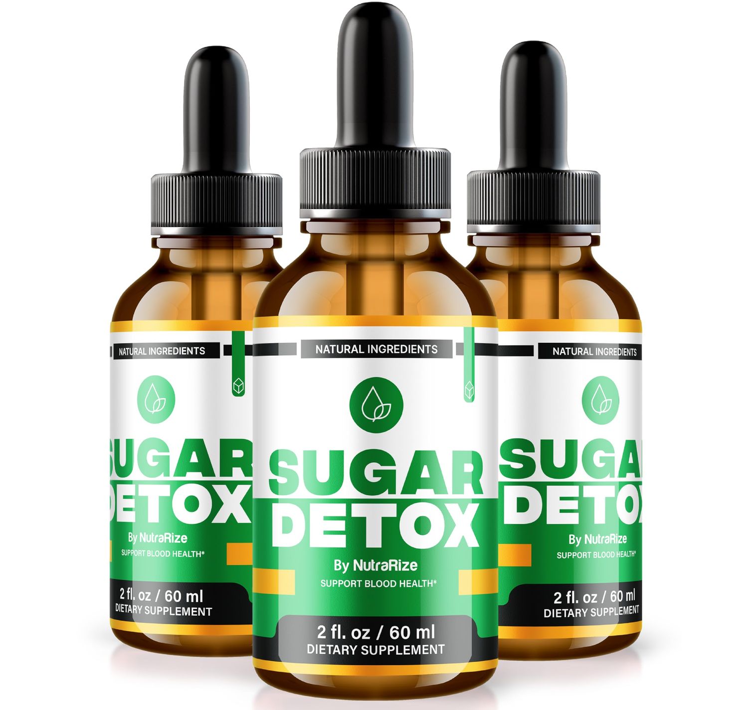 NutraRize 3 Pack Sugar Detox Drops, SugarDetox Drops, 21-Day Sugar Detox Challenge, All-Natural Liquid Cleanse for Beginners, Premium Blood Formula Gotas Reviews 90 Servings