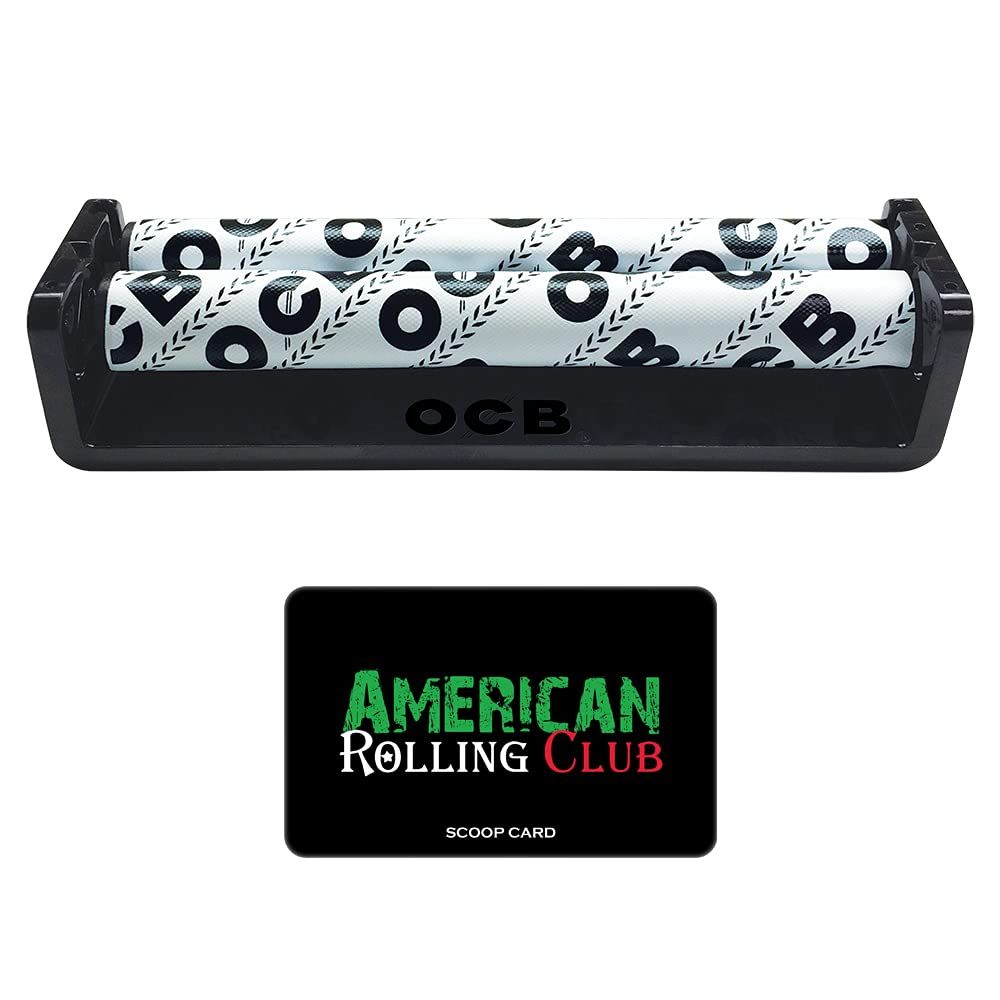 OCB 110mm King Size Slim Classic Cigarette Rolling Machine Includes American Rolling Club Scoop Card