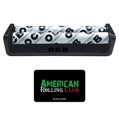 OCB 110mm King Size Slim Classic Cigarette Rolling Machine Includes American Rolling Club Scoop Card