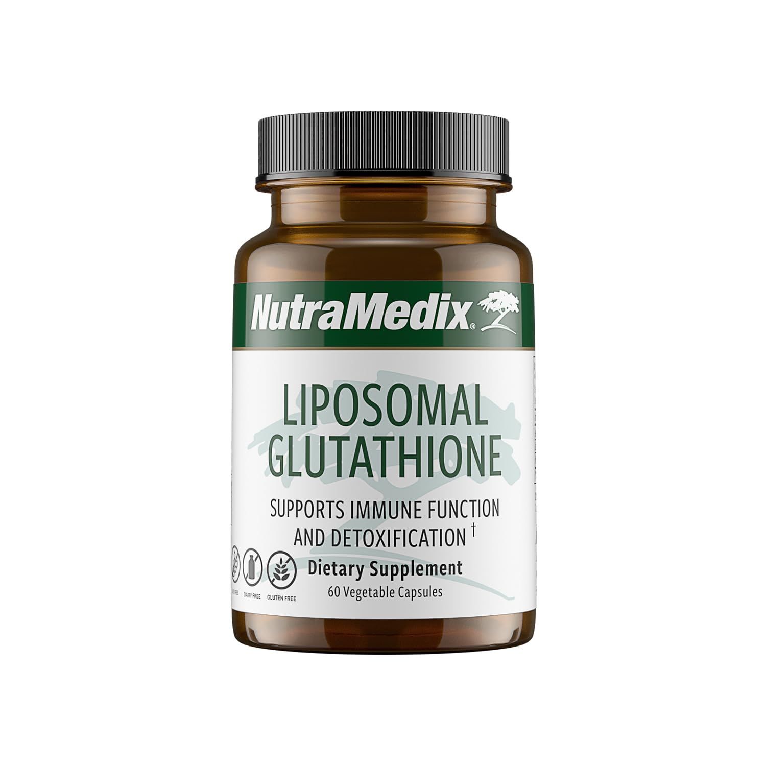NutraMedix Liposomal Glutathione Supplement - L Glutathione for Full Body Detox, Cleanse and Immune Support - Formulated for Optimal Absorption - Soy, Dairy and Gluten-Free 60 Capsules