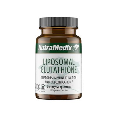 NutraMedix Liposomal Glutathione Supplement - L Glutathione for Full Body Detox, Cleanse and Immune Support - Formulated for Optimal Absorption - Soy, Dairy and Gluten-Free 60 Capsules