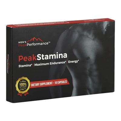 Male Maximizer Supplement - Energy, Endurance Stamina Support for Peak Performance with Horny Goat Weed, Ashwagandha, Tongkat Ali Maca - 10pk Capsules