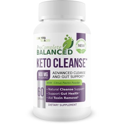 Keto Cleanse - Pro Complete Balanced Cleanse Gut Support - Aid Toxin Removal Nutrient Absorption - Help Cleanse The Body Digestive Tract - All Natural Formula - Promote Healthy Gut Digestion