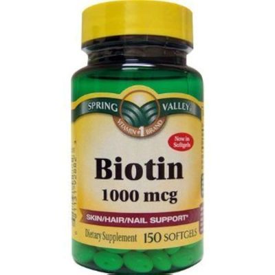 Spring Valley Biotin 1000 Mcg, 150ct Pack of 3