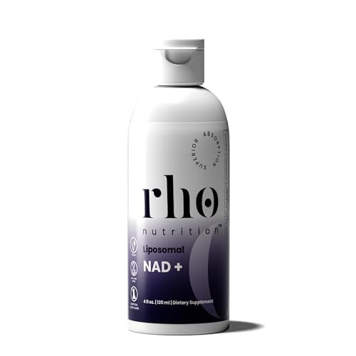 Rho Nutrition Liposomal NAD - Ultra High Absorption Liquid NAD Supplement - NMN or Nicotinamide Riboside Alternative - Supports Cellular Longevity, Healthy Aging, Energy Metabolism and Vitality